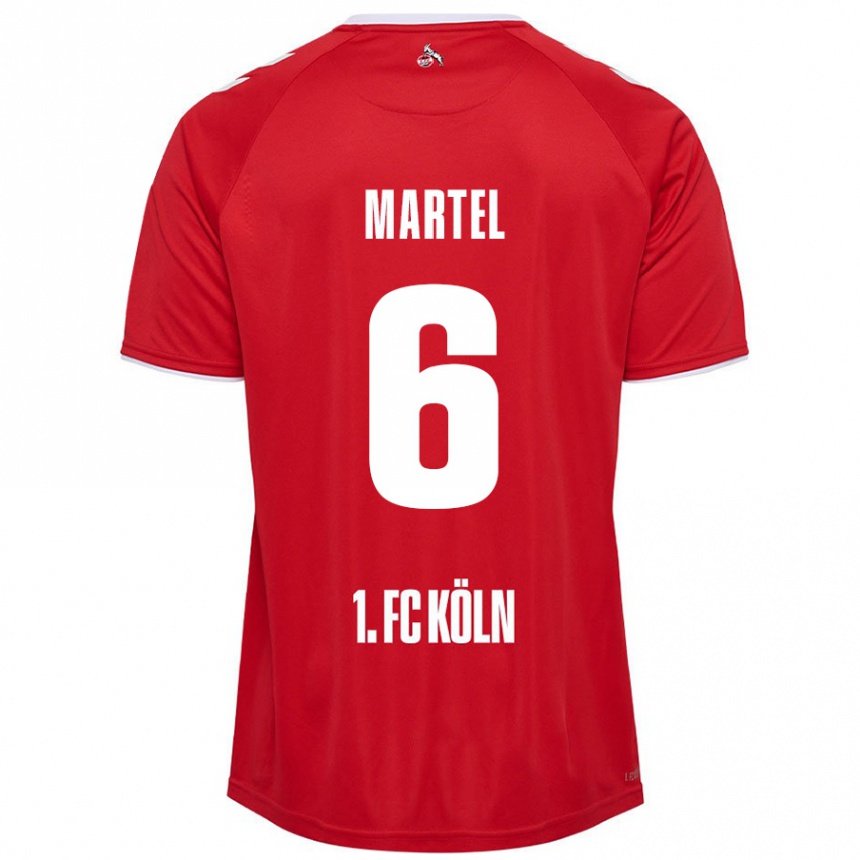 Mujer Fútbol Camiseta Eric Martel #6 Rojo Blanco 2ª Equipación 2024/25 México