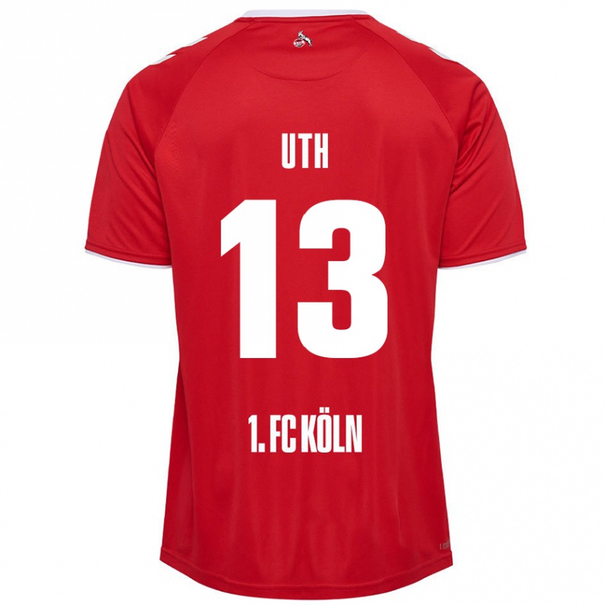 Mujer Fútbol Camiseta Mark Uth #13 Rojo Blanco 2ª Equipación 2024/25 México