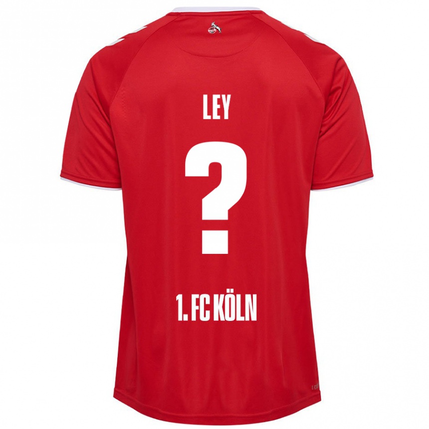 Mujer Fútbol Camiseta Benjamin Ley #0 Rojo Blanco 2ª Equipación 2024/25 México