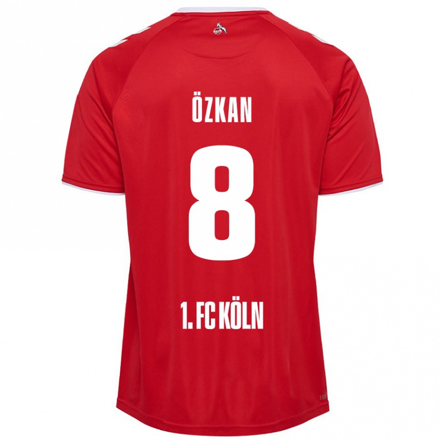 Mujer Fútbol Camiseta Mikail Özkan #8 Rojo Blanco 2ª Equipación 2024/25 México