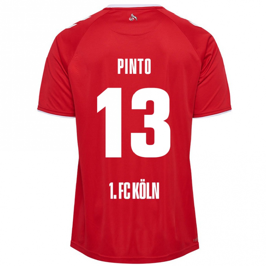 Mujer Fútbol Camiseta João Pinto #13 Rojo Blanco 2ª Equipación 2024/25 México