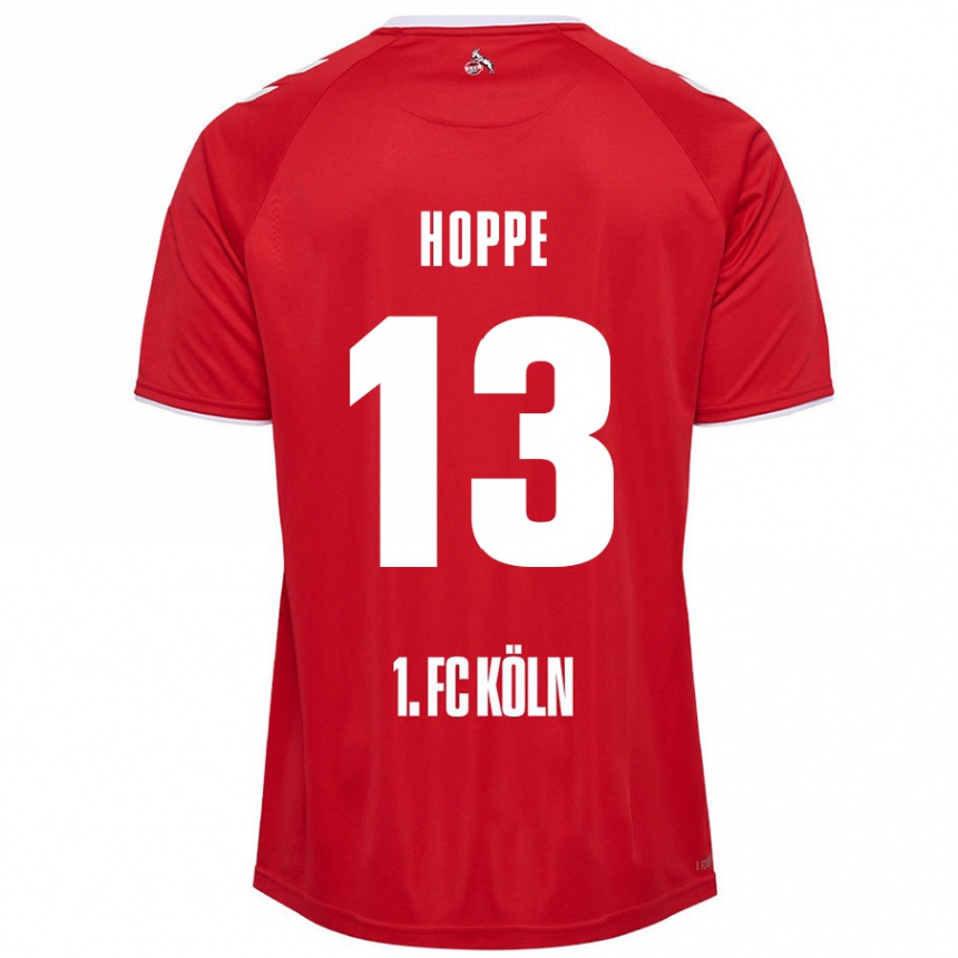 Mujer Fútbol Camiseta Paula Hoppe #13 Rojo Blanco 2ª Equipación 2024/25 México