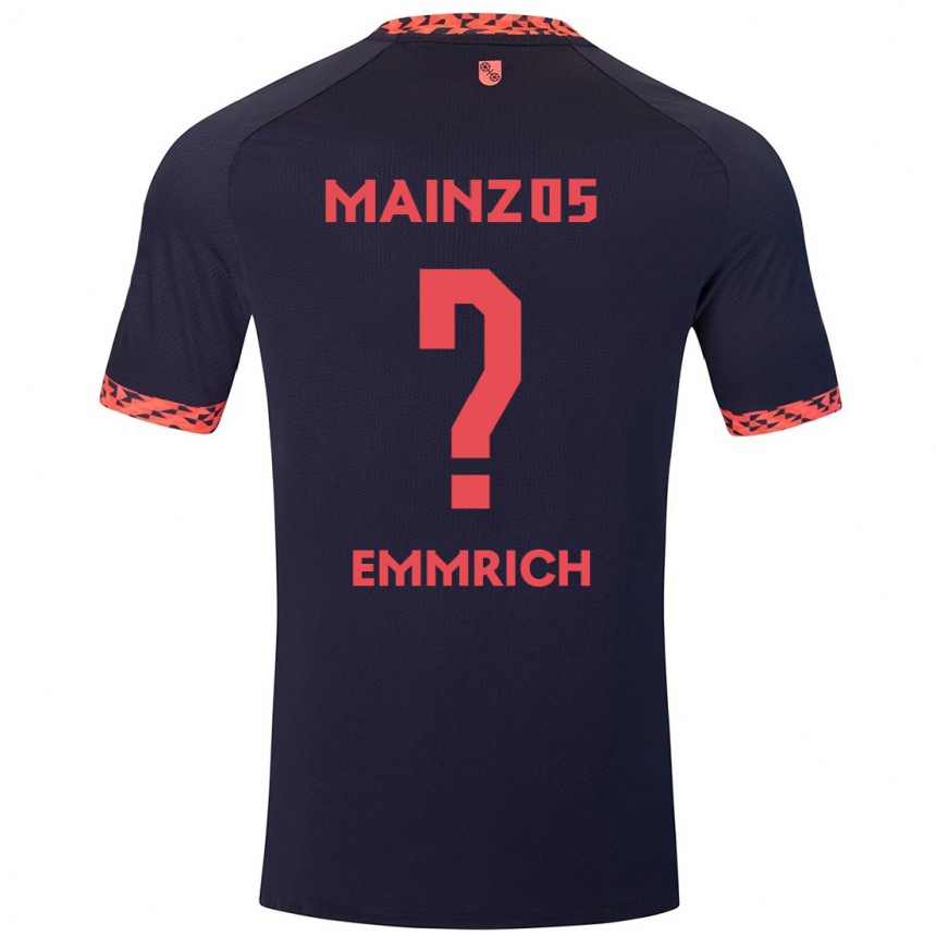 Mujer Fútbol Camiseta Robin Emmrich #0 Azul Coral Rojo 2ª Equipación 2024/25 México