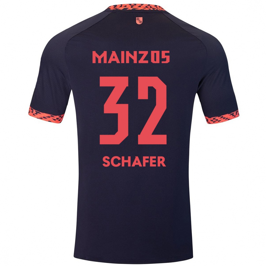 Mujer Fútbol Camiseta Ann-Christin Schäfer #32 Azul Coral Rojo 2ª Equipación 2024/25 México