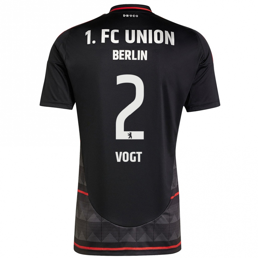 Mujer Fútbol Camiseta Kevin Vogt #2 Negro 2ª Equipación 2024/25 México