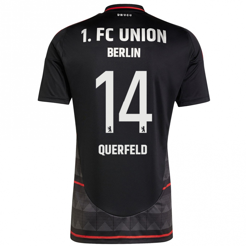 Mujer Fútbol Camiseta Leopold Querfeld #14 Negro 2ª Equipación 2024/25 México