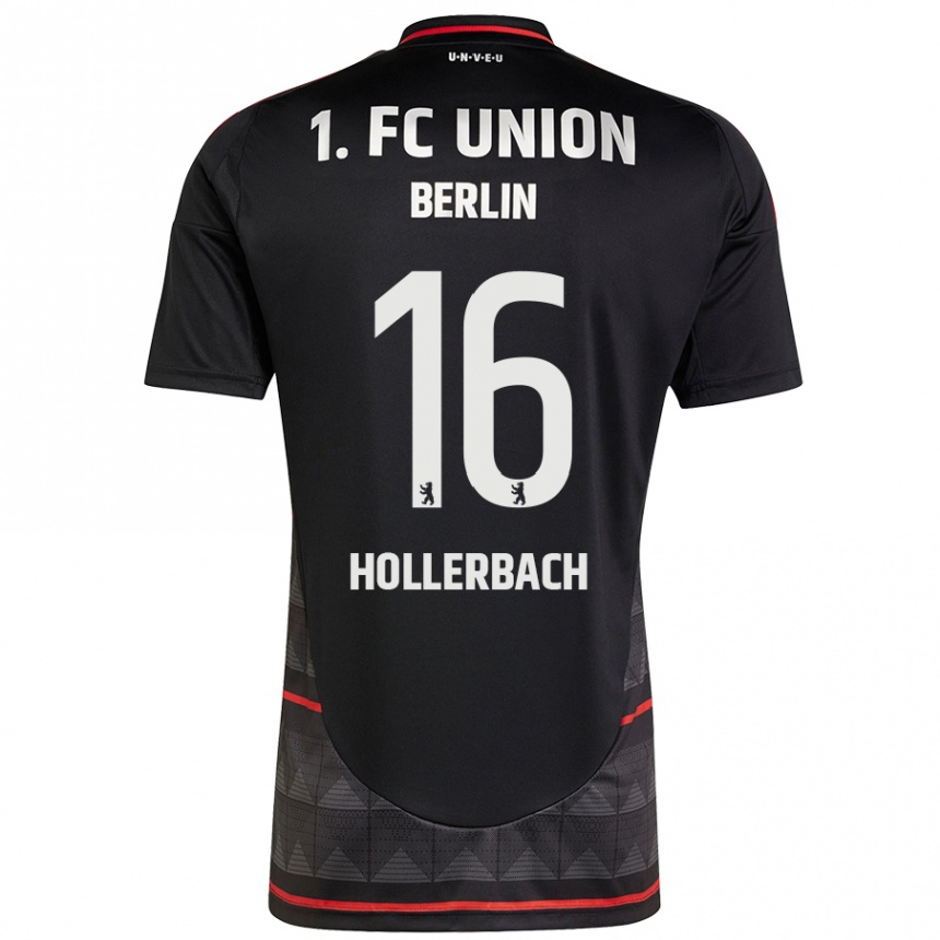 Mujer Fútbol Camiseta Benedict Hollerbach #16 Negro 2ª Equipación 2024/25 México