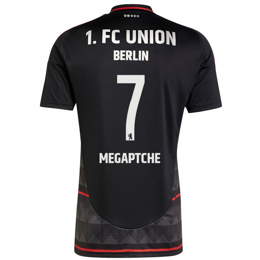 Mujer Fútbol Camiseta Yann Megaptche #7 Negro 2ª Equipación 2024/25 México