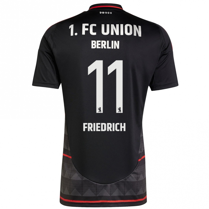 Mujer Fútbol Camiseta Julien Friedrich #11 Negro 2ª Equipación 2024/25 México