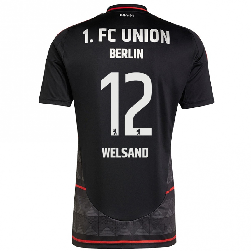 Mujer Fútbol Camiseta Oskar Welsand #12 Negro 2ª Equipación 2024/25 México