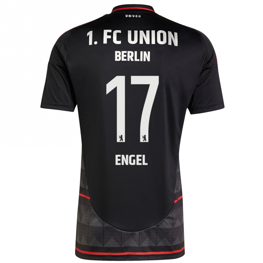 Mujer Fútbol Camiseta Oskar Engel #17 Negro 2ª Equipación 2024/25 México