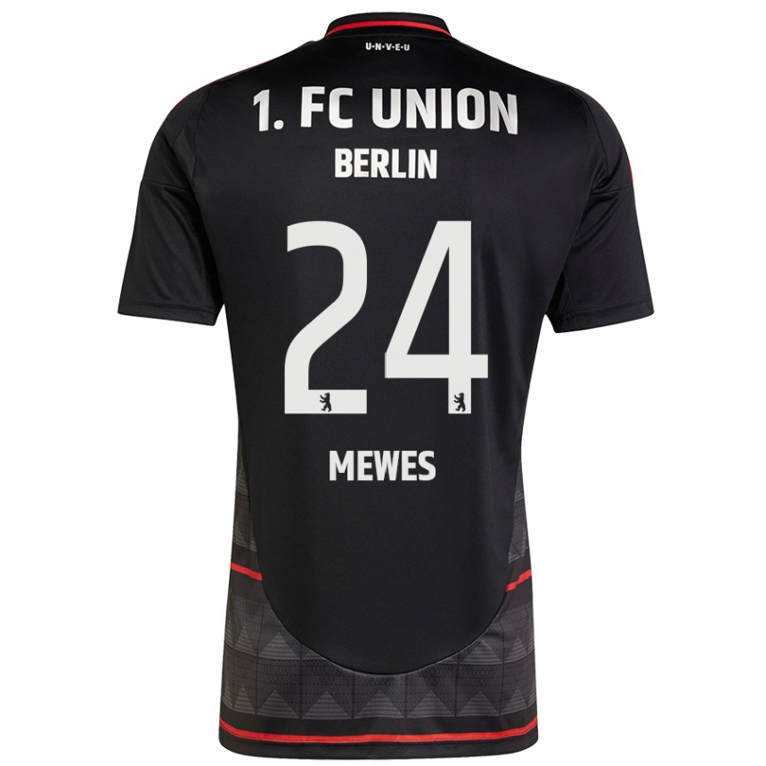 Mujer Fútbol Camiseta Gennaro Mewes #24 Negro 2ª Equipación 2024/25 México