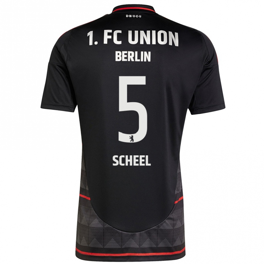 Mujer Fútbol Camiseta Luca Scheel #5 Negro 2ª Equipación 2024/25 México