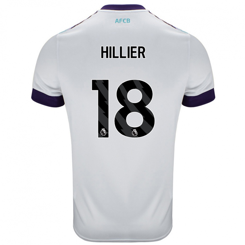 Mujer Fútbol Camiseta Gemma Hillier #18 Blanco Verde Púrpura 2ª Equipación 2024/25 México