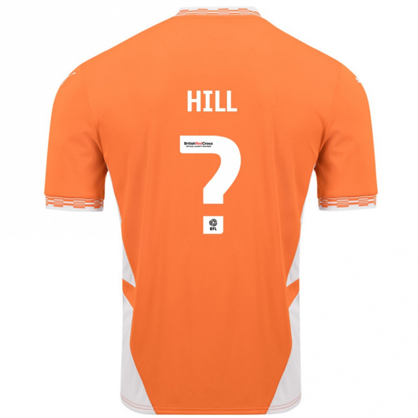 Niño Fútbol Camiseta Tyler Hill #0 Naranja Blanco 1ª Equipación 2024/25 México