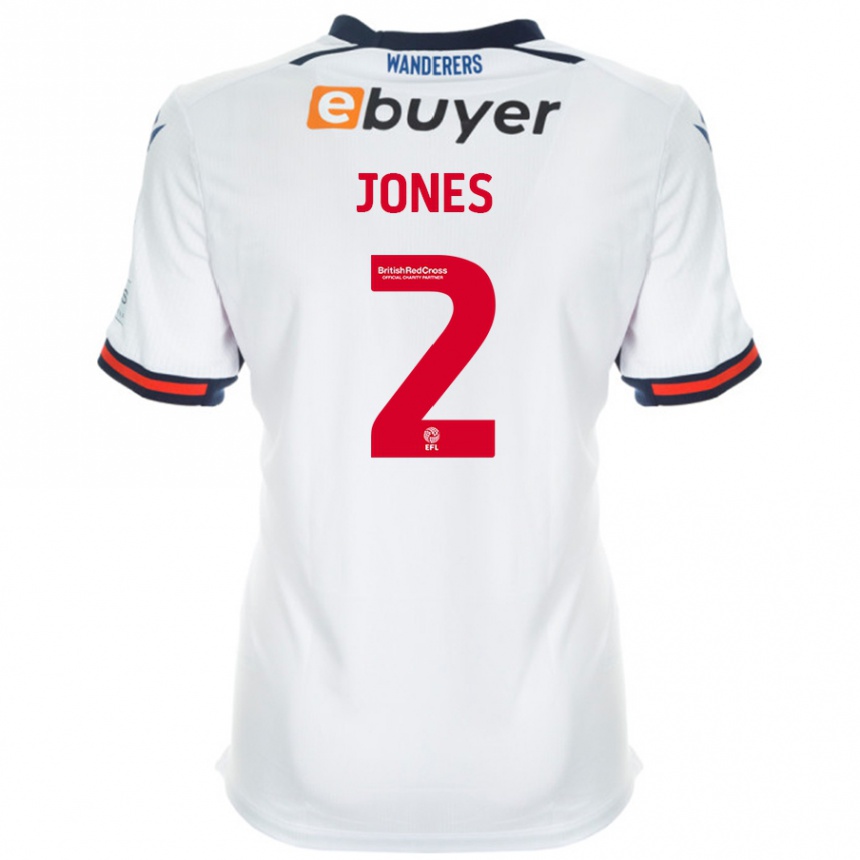 Niño Fútbol Camiseta Gethin Jones #2 Blanco 1ª Equipación 2024/25 México