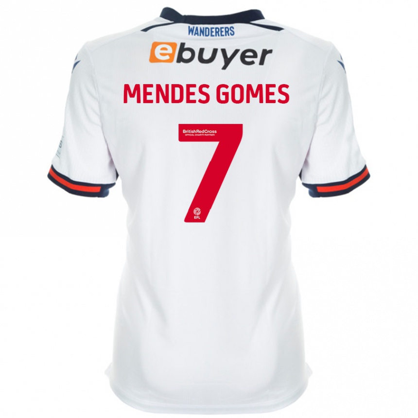 Niño Fútbol Camiseta Carlos Mendes #7 Blanco 1ª Equipación 2024/25 México