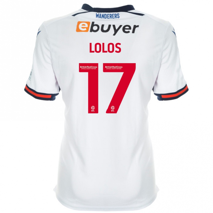 Niño Fútbol Camiseta Klaidi Lolos #17 Blanco 1ª Equipación 2024/25 México