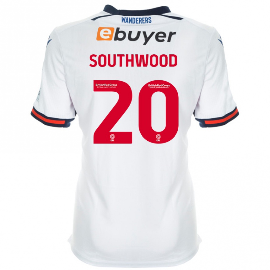 Niño Fútbol Camiseta Luke Southwood #20 Blanco 1ª Equipación 2024/25 México