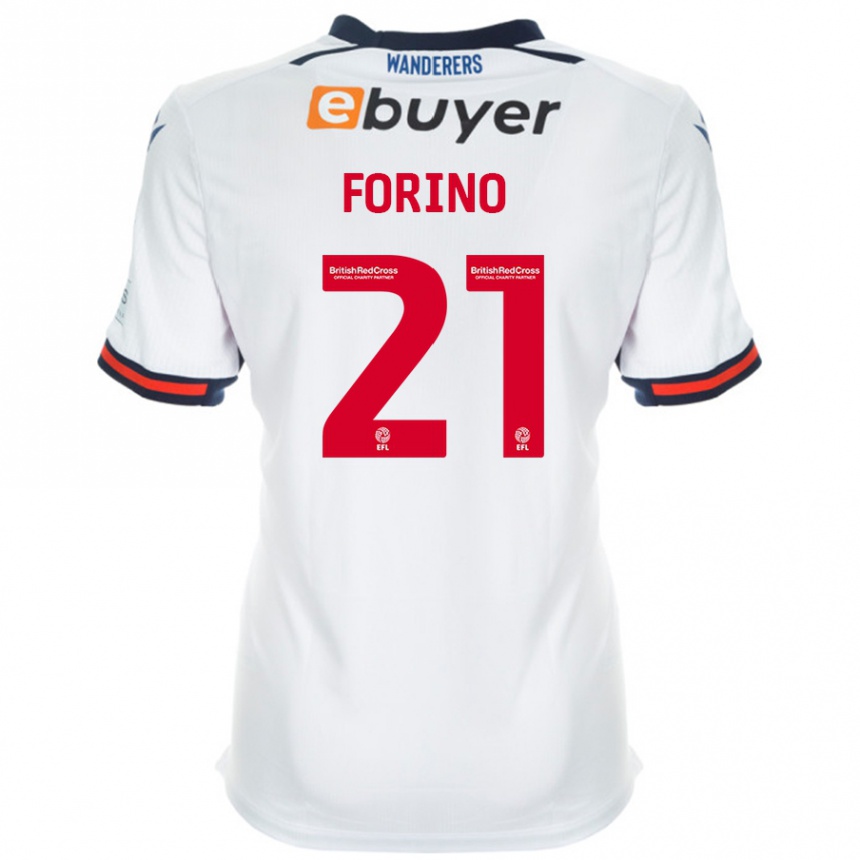 Niño Fútbol Camiseta Chris Forino #21 Blanco 1ª Equipación 2024/25 México