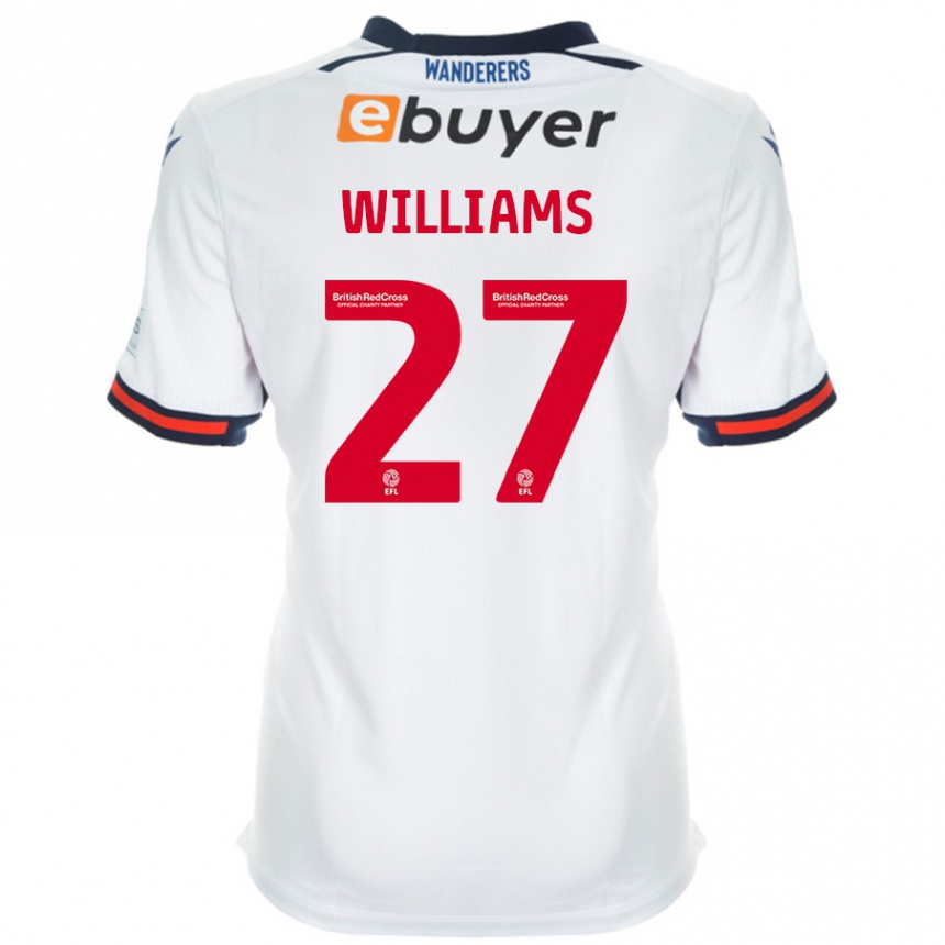 Niño Fútbol Camiseta Randell Williams #27 Blanco 1ª Equipación 2024/25 México