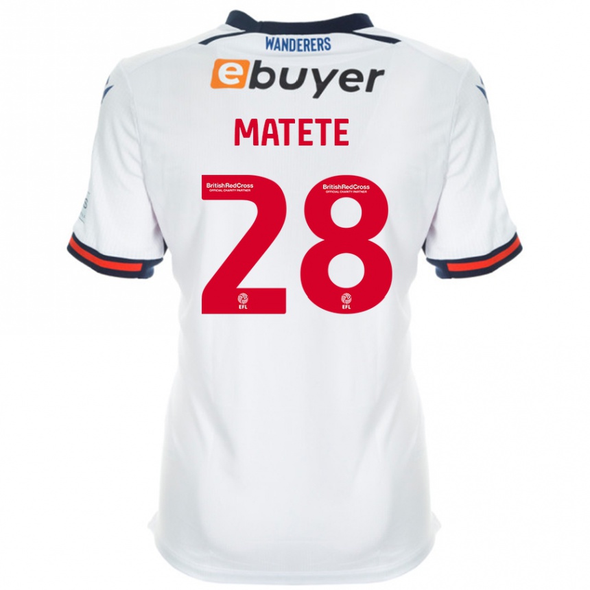 Niño Fútbol Camiseta Jay Matete #28 Blanco 1ª Equipación 2024/25 México