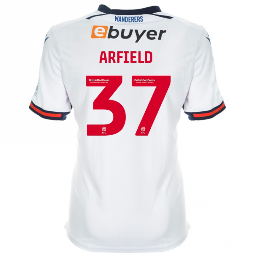 Niño Fútbol Camiseta Scott Arfield #37 Blanco 1ª Equipación 2024/25 México