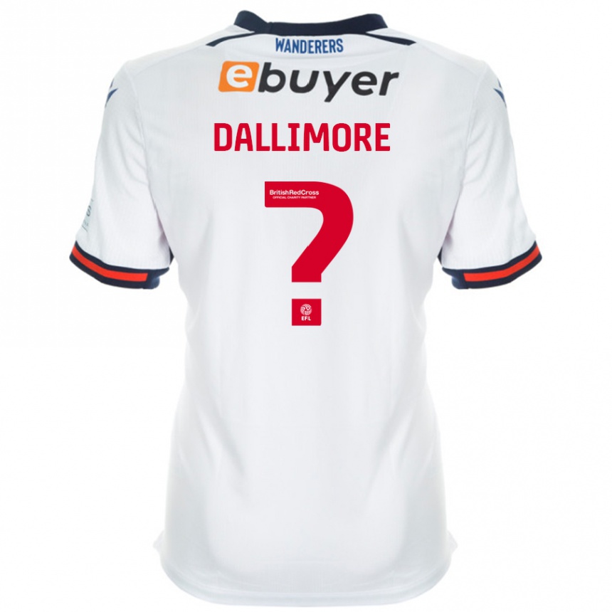 Niño Fútbol Camiseta Jack Dallimore #0 Blanco 1ª Equipación 2024/25 México