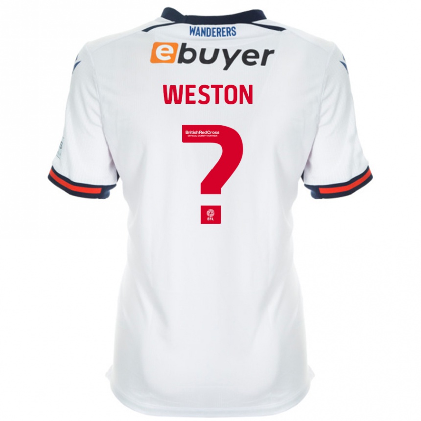 Niño Fútbol Camiseta Ajay Weston #0 Blanco 1ª Equipación 2024/25 México