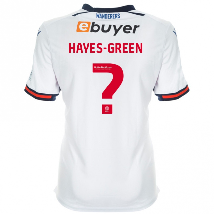 Niño Fútbol Camiseta Charlie Hayes-Green #0 Blanco 1ª Equipación 2024/25 México