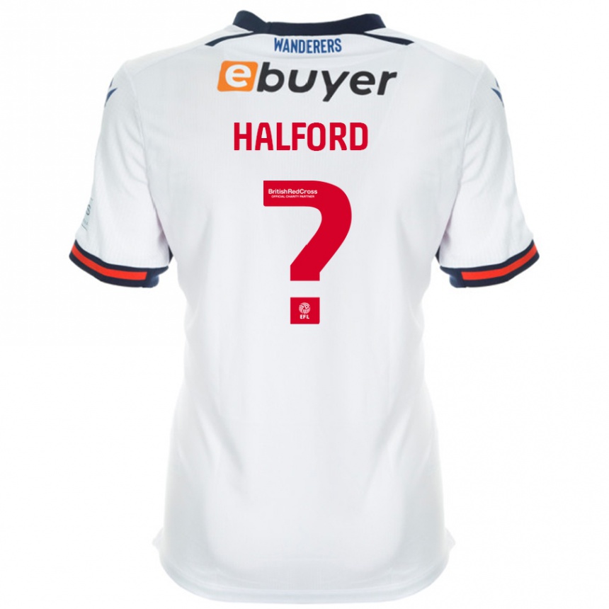 Niño Fútbol Camiseta Noah Halford #0 Blanco 1ª Equipación 2024/25 México