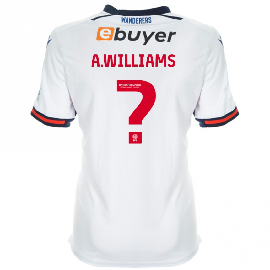 Niño Fútbol Camiseta Alexsis Williams #0 Blanco 1ª Equipación 2024/25 México