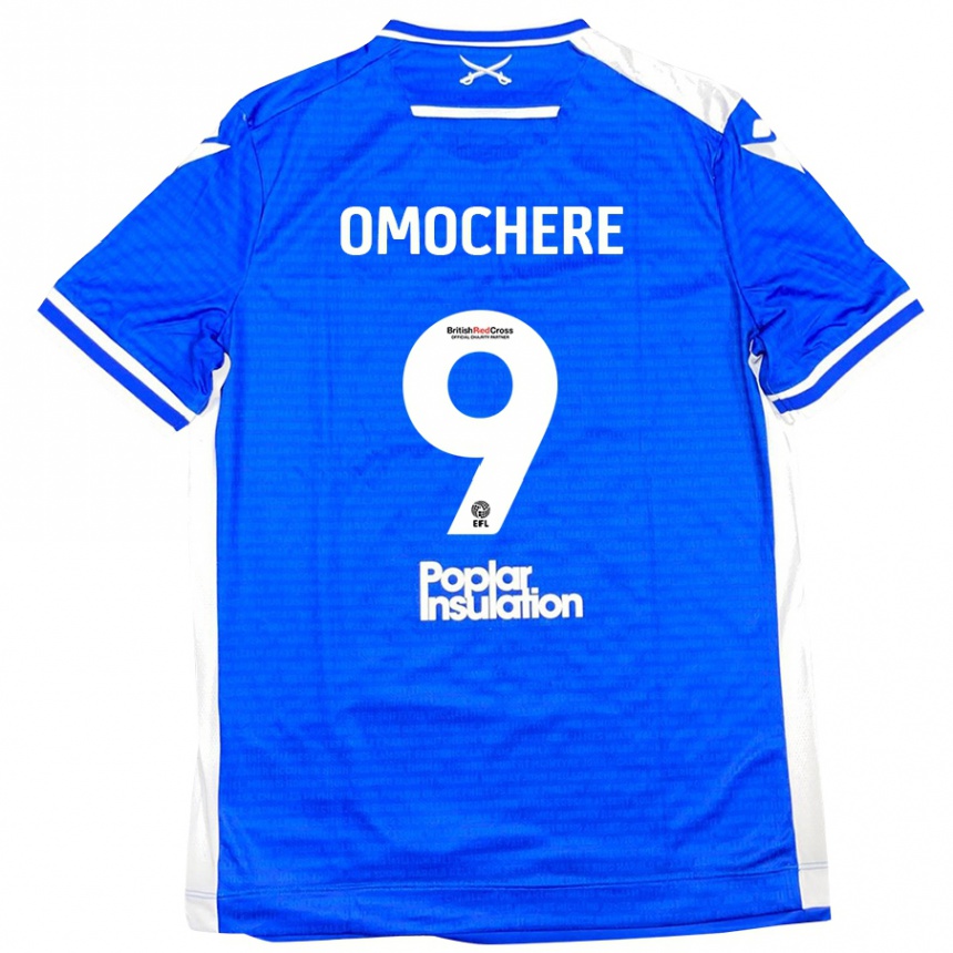 Niño Fútbol Camiseta Promise Omochere #9 Azul Blanco 1ª Equipación 2024/25 México