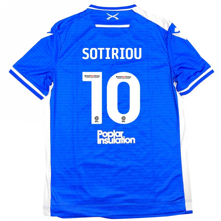 Niño Fútbol Camiseta Ruel Sotiriou #10 Azul Blanco 1ª Equipación 2024/25 México