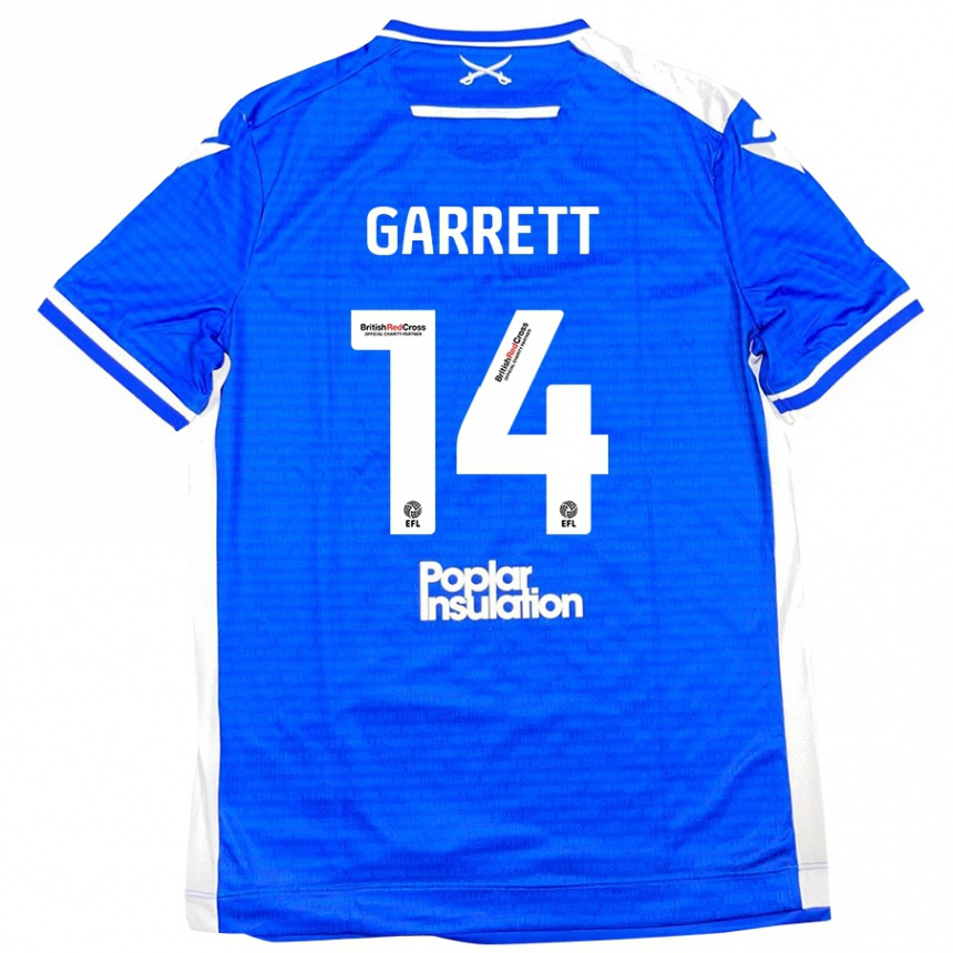 Niño Fútbol Camiseta Jake Garrett #14 Azul Blanco 1ª Equipación 2024/25 México