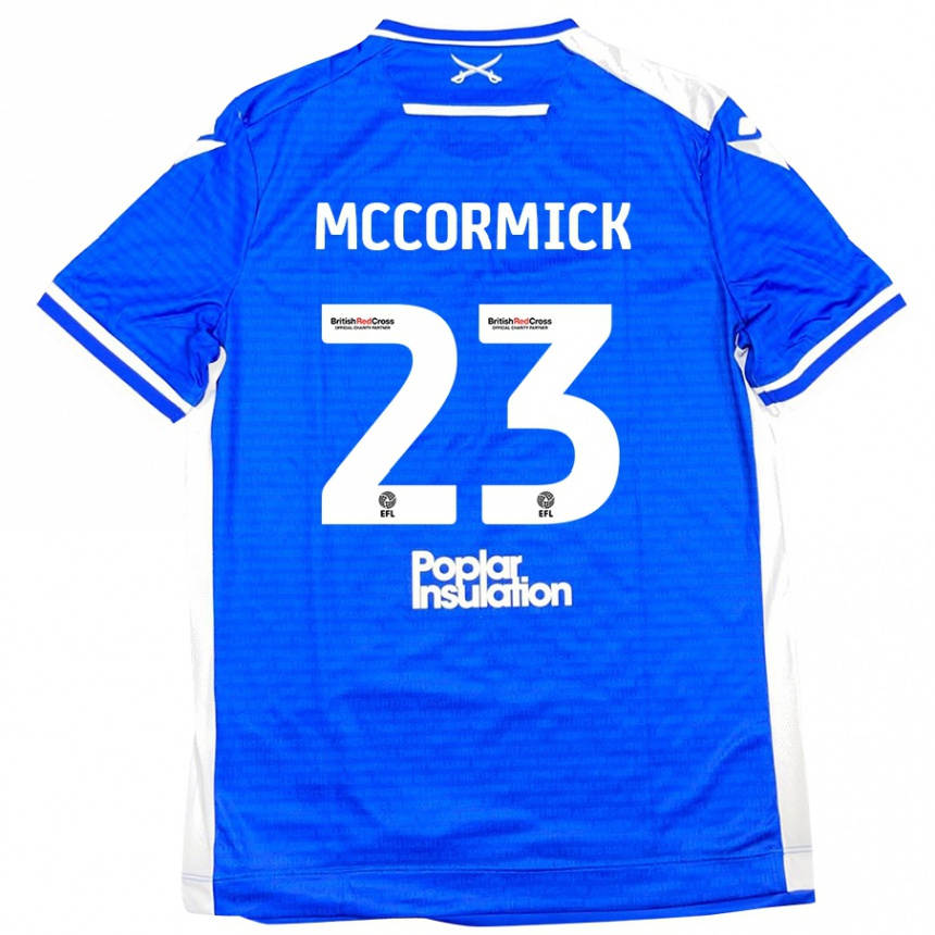 Niño Fútbol Camiseta Luke Mccormick #23 Azul Blanco 1ª Equipación 2024/25 México