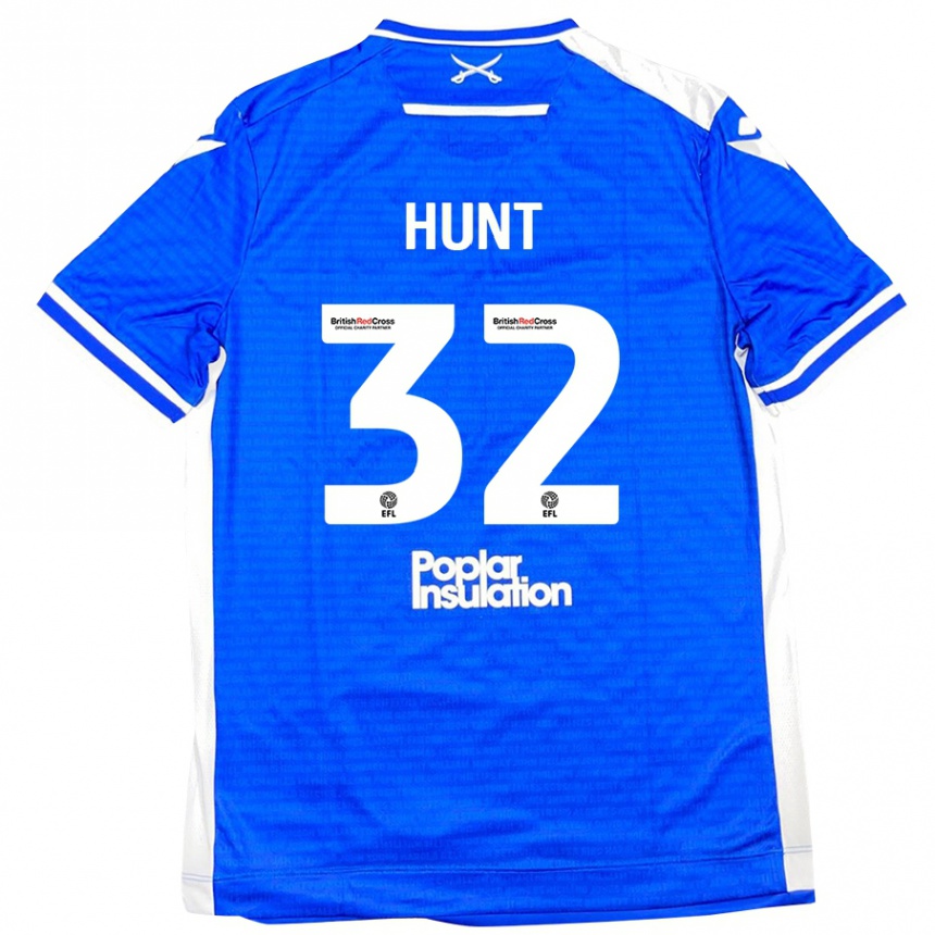 Niño Fútbol Camiseta Jack Hunt #32 Azul Blanco 1ª Equipación 2024/25 México