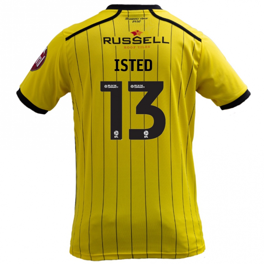 Niño Fútbol Camiseta Harry Isted #13 Amarillo 1ª Equipación 2024/25 México