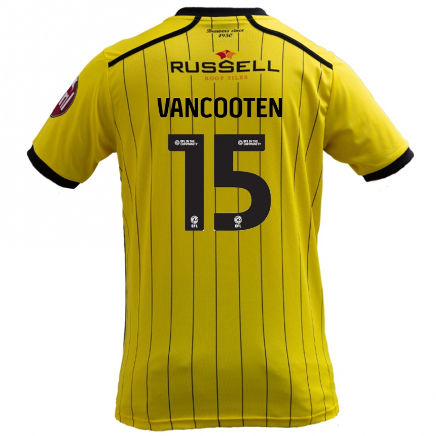 Niño Fútbol Camiseta Terence Vancooten #15 Amarillo 1ª Equipación 2024/25 México