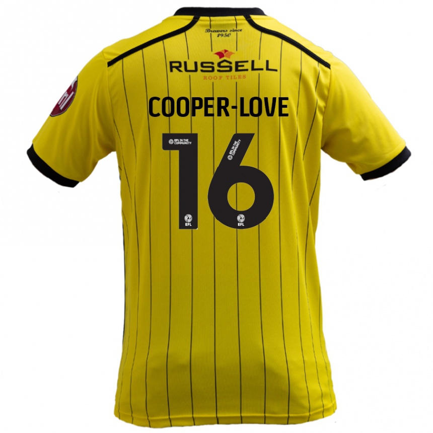 Niño Fútbol Camiseta Jack Cooper-Love #16 Amarillo 1ª Equipación 2024/25 México