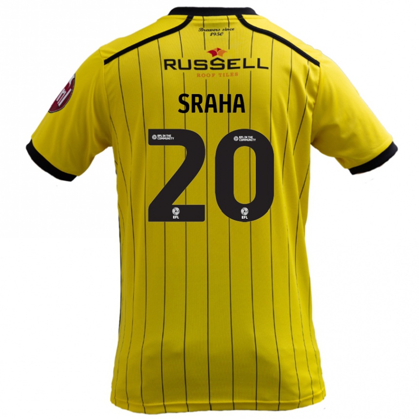 Niño Fútbol Camiseta Jason Sraha #20 Amarillo 1ª Equipación 2024/25 México