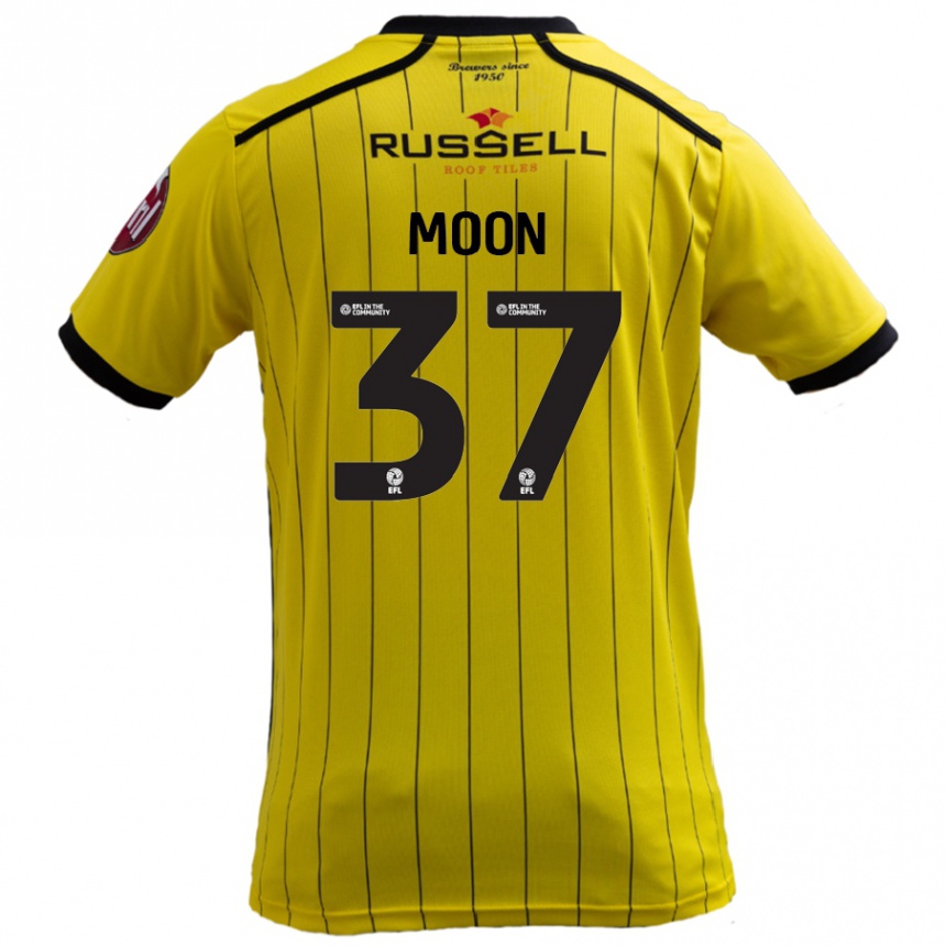 Niño Fútbol Camiseta Jasper Moon #37 Amarillo 1ª Equipación 2024/25 México