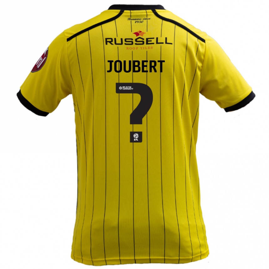 Niño Fútbol Camiseta Lucas Joubert #0 Amarillo 1ª Equipación 2024/25 México