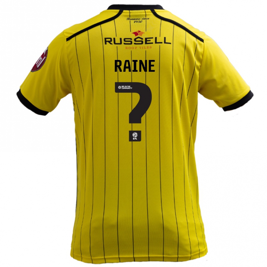 Niño Fútbol Camiseta Max Raine #0 Amarillo 1ª Equipación 2024/25 México