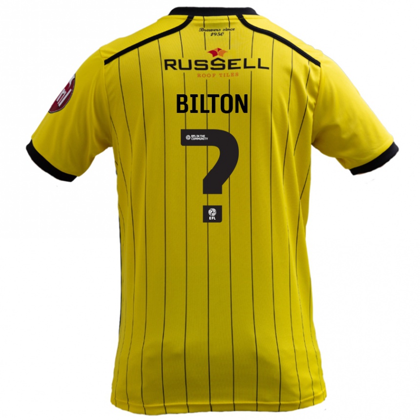 Niño Fútbol Camiseta Kye Bilton #0 Amarillo 1ª Equipación 2024/25 México