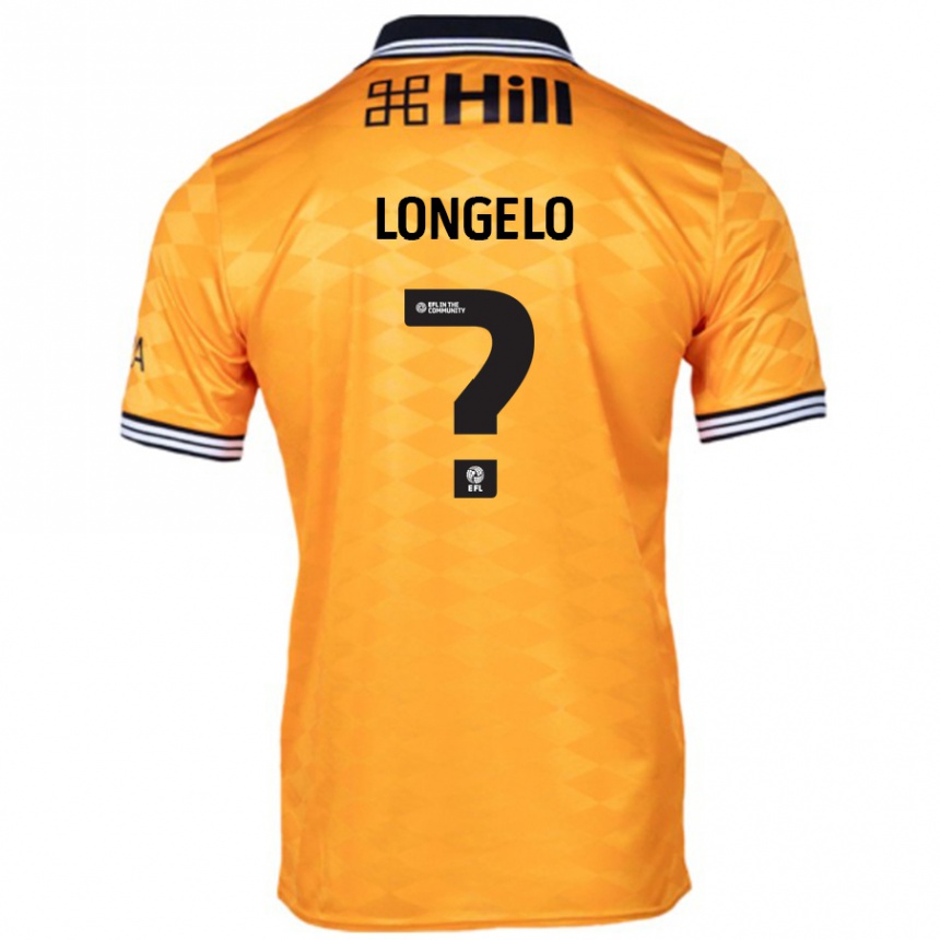 Niño Fútbol Camiseta Emmanuel Longelo #0 Naranja 1ª Equipación 2024/25 México