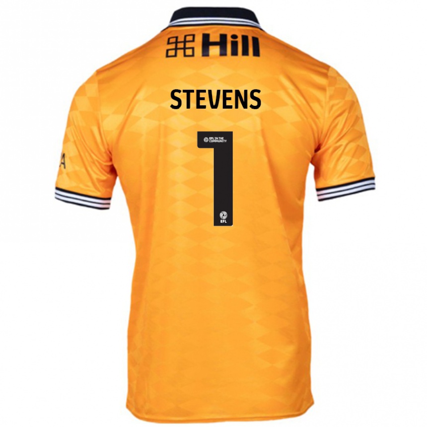 Niño Fútbol Camiseta Jack Stevens #1 Naranja 1ª Equipación 2024/25 México