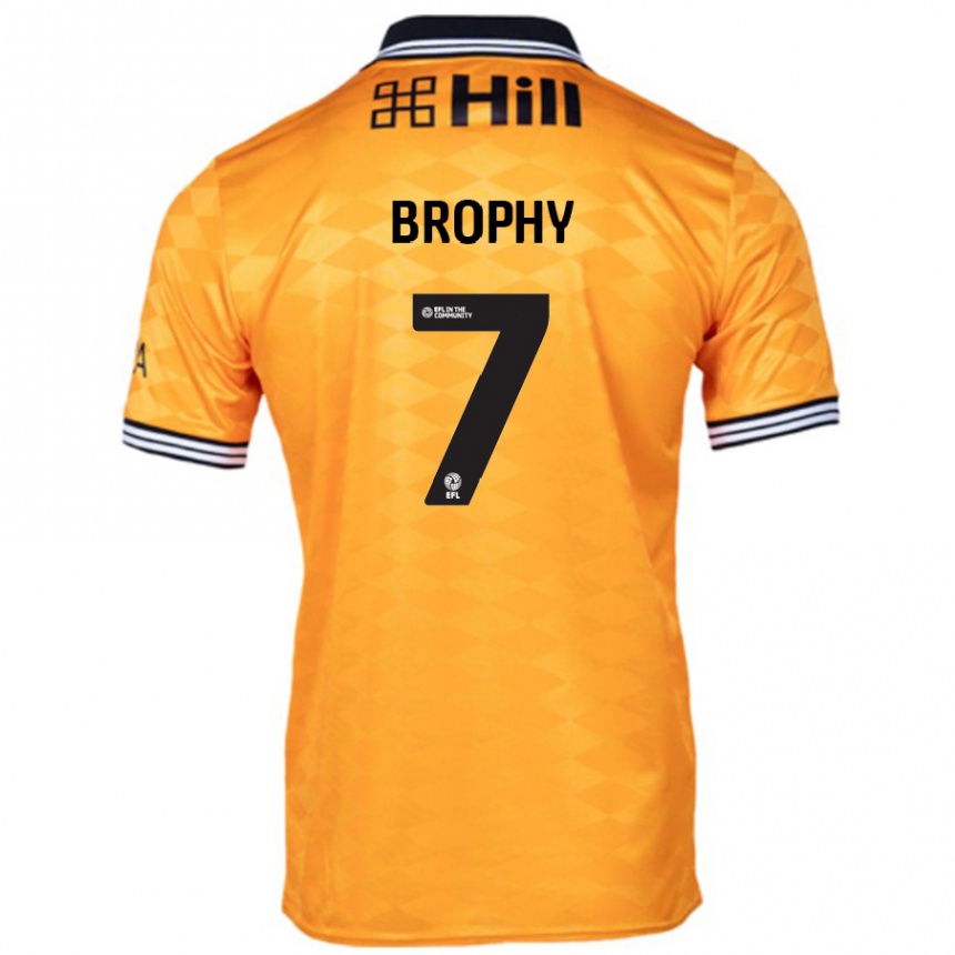 Niño Fútbol Camiseta James Brophy #7 Naranja 1ª Equipación 2024/25 México