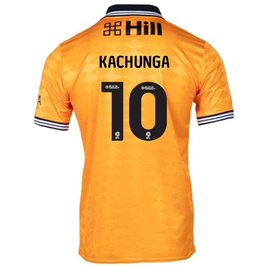 Niño Fútbol Camiseta Elias Kachunga #10 Naranja 1ª Equipación 2024/25 México