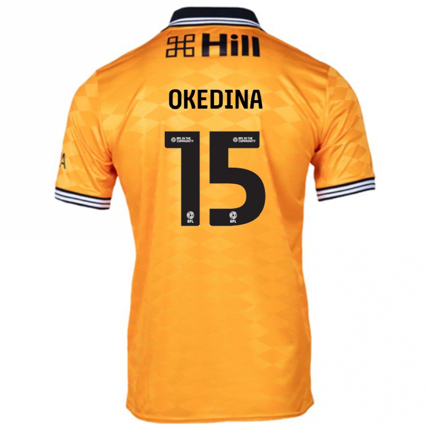 Niño Fútbol Camiseta Jubril Okedina #15 Naranja 1ª Equipación 2024/25 México